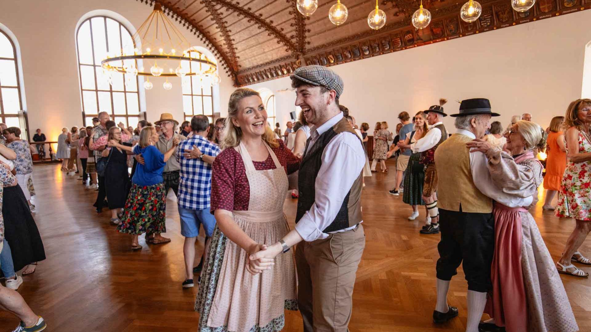 Irish Dancers dance Bavarian Folk dance